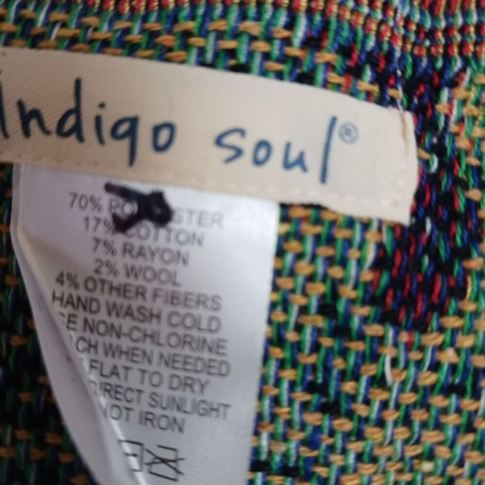 Indigo Soul Owl Woven Afghan Tapestry Throw Blanket Birds Gift Owls - Picture 4 of 5